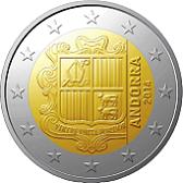 Монета 2 евро Андорра