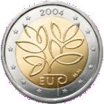 2 евро Финляндия 2004 год Пятое расширение Европейского союза в 2004 г.
