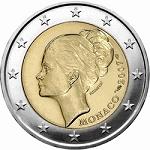 2 евро Монако 2007 год 25 лет со дня смерти Грейс Келли