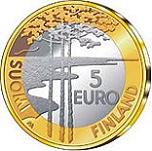 5 евро Финляндия 2003 год Чемпионат мира по хоккею с шайбой 2003 года в Финляндии