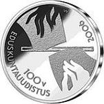 10 евро Финляндия 2006 год 100 лет всеобщему избирательному праву
