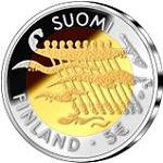 5 евро Финляндия 2007 год 90 лет независимости Финляндии