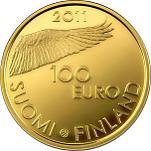 100 евро Финляндия 2011 год 200 лет Банку Финляндии