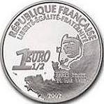 1,5 евро Франция 2002 год 75 лет со дня первого одиночного перелета Атлантики