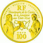 100 евро Франция 2003 год 200 лет со дня продажи Луизианы