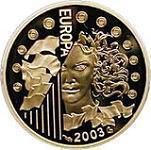 100 евро Франция 2003 год Первая годовщина Евро