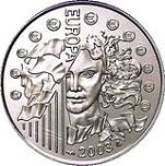 1,5 евро Франция 2003 год Первая годовщина Евро