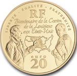 20 евро Франция 2003 год 200 лет со дня продажи Луизианы