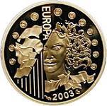 20 евро Франция 2003 год Первая годовщина Евро
