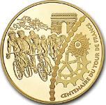 20 евро Франция 2003 год 100 лет Тур де Франс: Финиш на Елисейских полях в Париже
