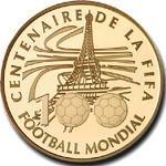 10 евро Франция 2004 год 100 лет ФИФА