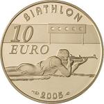 10 евро Франция 2005 год Биатлон