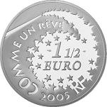 1,5 евро Франция 2005 год Привет, Китти: Китти и Пудель в Парижском кафе