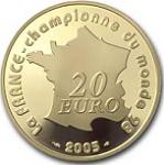 20 евро Франция 2005 год Исторический матч Франция-Бразилия 3:0