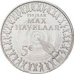 5 евро Голландия 2010 год 150 лет роману «Макс Хавелаар»