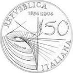 5 евро Италия 2004 год 50 лет итальянскому телевидению