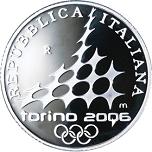10 евро Италия 2005 год Зимние Олимпийские игры-2006 в Италии: Горнолыжный спорт
