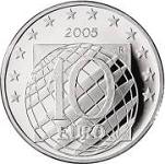 10 евро Италия 2005 год 60 лет мира и свободы в Европе