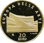 20 евро Италия 2005 год Искусство Европы: Финляндия. Алвар Аалто