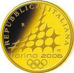 50 евро Италия 2005 год Зимние Олимпийские игры-2006 в Италии: Памятник Эммануилу-Филиберту I