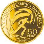 50 евро Италия 2006 год Зимние Олимпийские игры-2006 в Италии: Олимпийский огонь