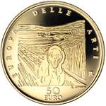 50 евро Италия 2007 год Искусство Европы: Норвегия. Эдвард Мунк