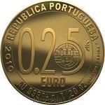 1/4 евро Португалия 2010 год XVI век. Луис Камоэнс