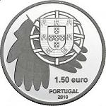 1,5 евро Португалия 2010 год Одна монета, одно дело - борьба с голодом