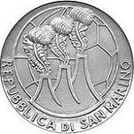 10 евро Сан-Марино 2004 год XVIII Чемпионат мира по футболу в Германии