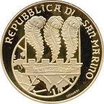 50 евро Сан-Марино 2004 год 750 лет со дня рождения Марко Поло