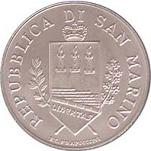 5 евро Сан-Марино 2004 год 100 лет со дня открытия памятника Бартоломео Боргези