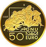 50 евро Сан-Марино 2005 год Международный день мира