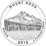 25 центов США 2010 год Прекрасная Америка: Национальный лес Маунд Худ
