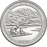 25 центов США 2014 год Национальный парк Грейт-Санд-Дьюнс