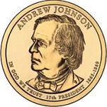 1 доллар США 2011 год 17-й президент США Эндрю Джонсон