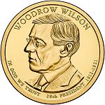 1 доллар США 2013 год 28-й президент США Вудро Вильсон