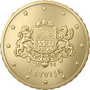 10 евроцентов Латвия аверс