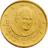 50 евроцентов Ватикан 3 серия