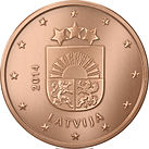 5 евроцентов Латвия аверс