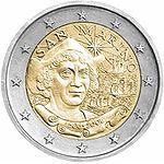 2 евро Сан-Марино 2006 год 500 лет со смерти Х.Колумба