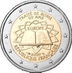 2 евро Франция 2007 год РИМСКИЙ ДОГОВОР