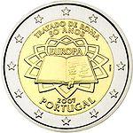 2 евро Португалия 2007 год РИМСКИЙ ДОГОВОР