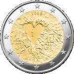 2 евро Финляндия 2008 год 60 лет Декларации прав человека