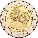 2 евро Мальта 2013 год Собственное правительство 1921 года