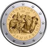 2 евро Сан-Марино 2013 год 500 лет со дня смерти художника Пинтуриккьо