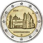 2 евро Германия 2014 год Федеральные земли Германии: Нижняя Саксония
