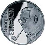 10 евро Бельгия 2003 г. Жорж Сименон
