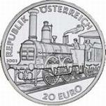 20 евро Австрия 2003 г. Эпоха Бидермейер