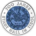 25 евро Австрия 2003 г. 700 лет городу Халль