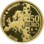 50 евро Бельгия 2004 год 70 лет королю Альберту II
